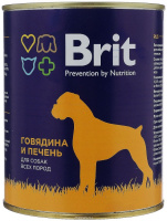 Brit Adult Beef&Liver влажный корм для взрослых собак всех пород, Говядина и печень 